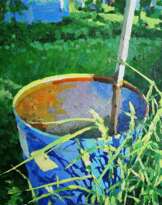 Голубая бочка