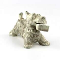 Figurine en fa&iuml;ence Scotch Terrier. Usine Kouznetsov. Russie 