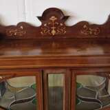 Изысканная витрина в стиле модерн Красное дерево Art Nouveau 19th century г. - фото 4