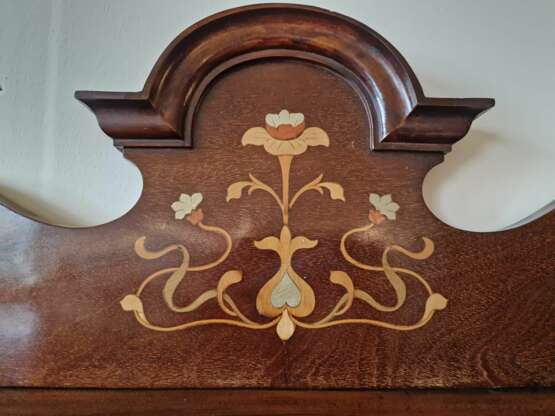 Изысканная витрина в стиле модерн Красное дерево Art Nouveau 19th century г. - фото 7