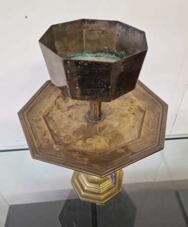 Plat de service en bronze ancien Bronze and brass Antiquity Early 20th century - Foto 5