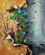 Übersicht. Pintura abstrata em técnica mista