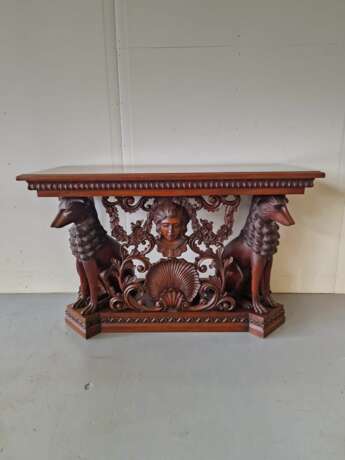 Console en acajou de style n&eacute;o-Renaissance Mahagoni Eclecticism Early 20th century - Foto 4