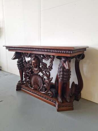 Console en acajou de style n&eacute;o-Renaissance Mahagoni Eclecticism Early 20th century - Foto 5