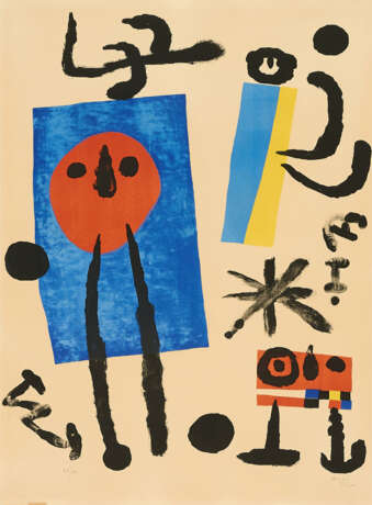 Joan Miró. Famille d'oiseleurs (Vogelfängerfamilie) - Foto 1