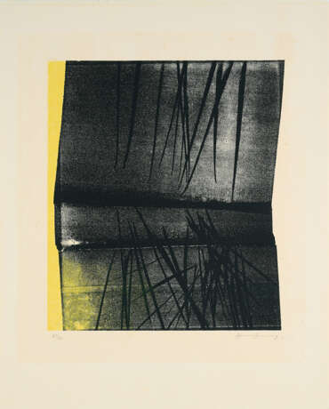Hans Hartung. L1977-12 (Aus: La Foudre Pilote l'Univers) - Foto 1
