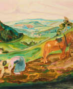 Max Kaus. Max Kaus. Sauerland Herbstlandschaft mit Kartoffelbauern