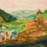Max Kaus. Sauerland Herbstlandschaft mit Kartoffelbauern - Foto 1