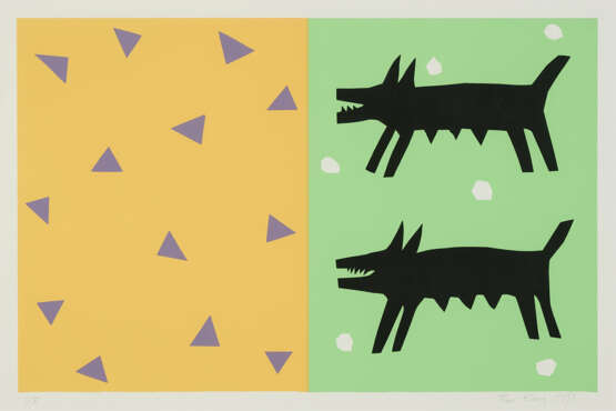 Ren Rong. Mixed lot of 4 works on paper - Foto 4