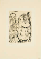 Max Beckmann. Garderobe (Plate 2 from: Der Jahrmarkt)