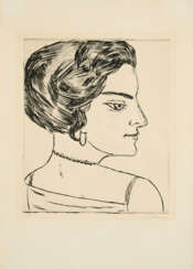 Max Beckmann. Naila im Profil (Bildnis Frau H.M.)