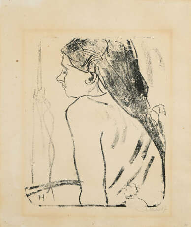 Erich Heckel. Junges Mädchen - Foto 1