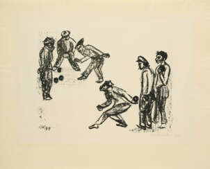 Hermann Max Pechstein. Kugelspieler. Blatt VI (From: Italienische Fischer)