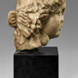 A ROMAN MARBLE HEAD OF DIONYSUS - photo 4