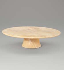 AN EGYPTIAN ALABASTER OFFERING PLATE