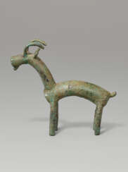 A SARDINIAN BRONZE GOAT