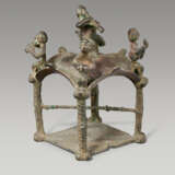 A COPTIC BRONZE VOTIVE TEMPLE WITH MUSICIANS - photo 1