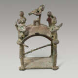 A COPTIC BRONZE VOTIVE TEMPLE WITH MUSICIANS - photo 4