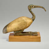 AN EGYPTIAN GILT WOOD AND BRONZE IBIS - photo 1