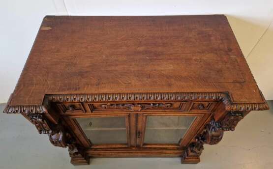 Renaissance style cabinet - display case Oak 19th century - photo 2