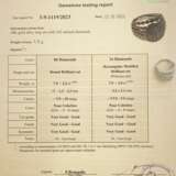 Золотое кольцо 18к с бриллиантами. Диаманты 21th century г. - фото 8