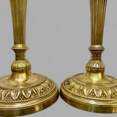 Pair of Gilt Bronze Candlesticks from the Bourbon Restoration Period Бронза Louis-Philippe Carl X 19th century г. - фото 3