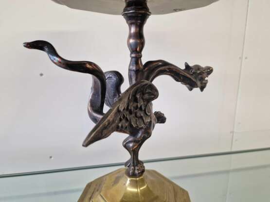 Plat de service en bronze ancien Bronze and brass Antiquity Early 20th century - photo 6