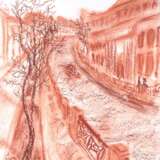 Канал Санкт-Петербург Papier Sanguine Impressionnisme Paysage urbain Russie 2022 - photo 1
