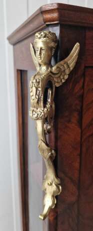 Restored antique display case with beautiful bronze elements Walnut Eclecticism 19th century - photo 7