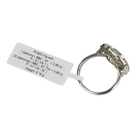 Platinum Ring with Diamonds from the Art Deco Era Diamonds 20th century - photo 5 Platinum Ring with Diamonds from the Art Deco Era Diamonds 20th century - photo 5