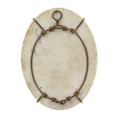 Porcelain medallion with a portrait of A.V. Suvorov. Russia. 19th century 