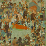 A THANGKA OF SHAKYAMUNI`S PARINIRVANA ATTRIBUTED TO THE TENTH KARMAPA, CHOYING DORJEDISTEMPER ON SILK - photo 1