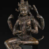 A COPPER ALLOY FIGURE OF KAUMARI - photo 1