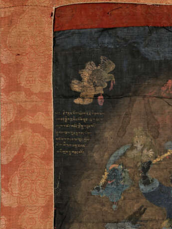 A THANGKA OF GARWA NAGPO, ATTRIBUTED TO THE TENTH KARMAPA, CHOYING DORJEDISTEMPER AND GOLD ON SILK - photo 3