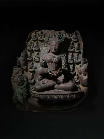 A COPPER ALLOY PANEL OF BHUMIDEVI DRIDHA - Foto 1