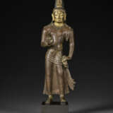 A COPPER ALLOY FIGURE OF MAITREYA - photo 1