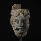 A GREY SCHIST HEAD OF AN ATTENDANT - photo 1