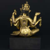 A GILT-COPPER ALLOY FIGURE OF VASUDHARA - photo 4