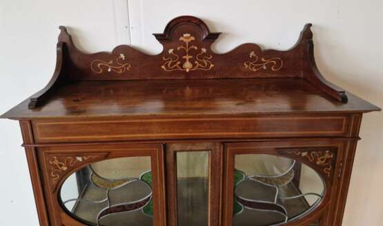 Vitrine Art Nouveau exquise Acajou Art Nouveau 19th century - photo 4