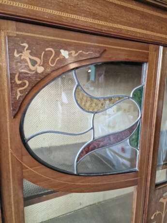 Vitrine Art Nouveau exquise Acajou Art Nouveau 19th century - photo 5