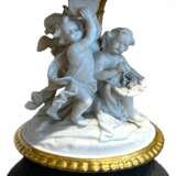 Paris Porcelain centerpiece with putti 19th Century Porcelaine 19th century - photo 8
