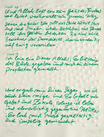 Günther Uecker. From: Friedensgebote - photo 1