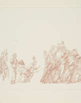 Werner Tübke. Studienblatt mit Verkündigung