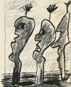 Charcoal. Walter Dahn. Untitled