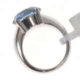 Золотое кольцо с бриллиантами и синтетической шпинелью Золото Other style 21th century г. - фото 9