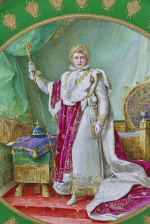 Service de table unique Napoleon S&egrave;vre manufacture Polychrome painting Empire At the turn of 19th -20th century - Foto 6