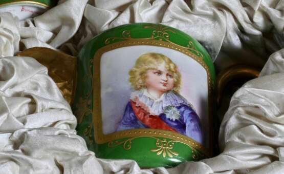 Service de table unique Napoleon S&egrave;vre manufacture Polychrome painting Empire At the turn of 19th -20th century - Foto 9