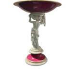 Royal Copenhagen Porcelain Figural Tazza 19th Century Fruit Vase. Biscuit (porcelain) Empire 19th century - photo 1