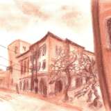 в Тбилиси текстурная бумага Sanguine Impressionismus Architekturlandschaft Georgia 2023 - Foto 1
