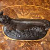 19th Century Statue of a Greyhound in Bronze in the Style of Pierre-Jules M&ecirc;ne Bronze 19th century - photo 5
